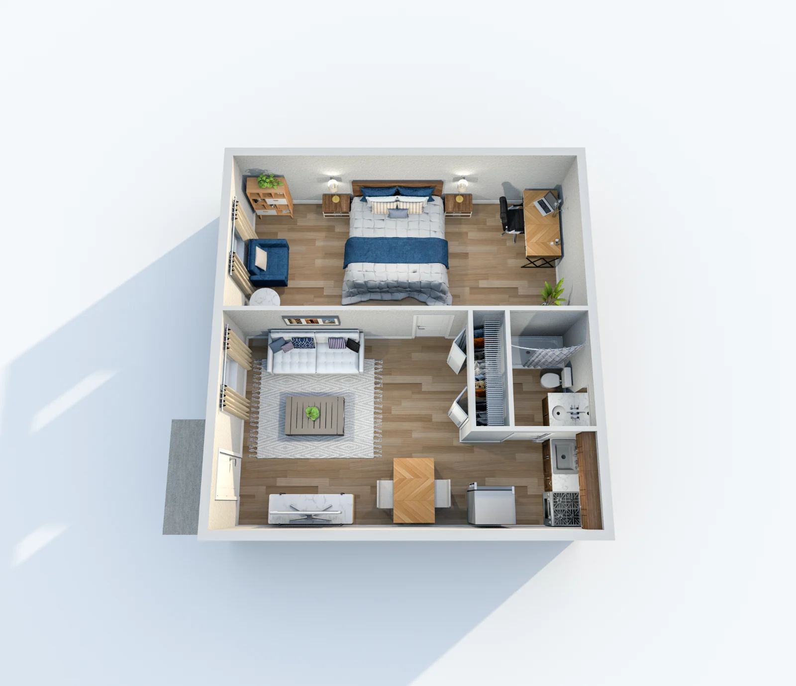 Residence at Tolleson — floor plan, 1 bed